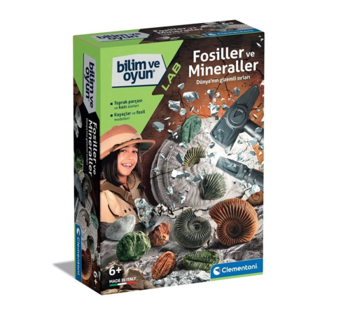 64336 Bilim ve Oyun - Fosiller ve Mineraller Kazı Seti 64336 Bilim ve Oyun - Fosiller ve Mineraller Kazı Seti