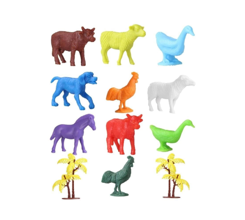 676 Toy Play 12 Parça Renkli Mini Çiftlik Hayvanları Figür Seti 4-6 cm 676 Toy Play 12 Parça Renkli Mini Çiftlik Hayvanları Figür Seti 4-6 cm