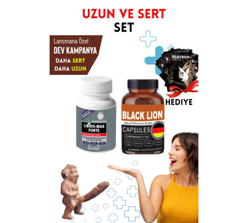 İstekli Max + Black Lion Sertleştiricili Geciktiricili Büyütücülü Etkili Erkek Performans Arttırıcılı Set İstekli Max + Black Lion Sertleştiricili Geciktiricili Büyütücülü Etkili Erkek Performans Arttırıcılı Set