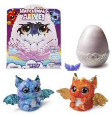 69282 SUN- Sesli ve Işıklı Hatchimals Alive Mystery Hatch Draggle İnteraktif Peluş Sürpriz Yumurta