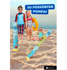 7-12 Metre Menzilli Oyuncak Balıklı Eğlenceli Su Pompası Islak Su Pompası Plaj Oyuncağı