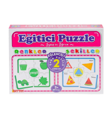7194 Çark Puzzle Renkler Şekiller