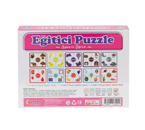 7194 Çark Puzzle Renkler Şekiller 7194 Çark Puzzle Renkler Şekiller