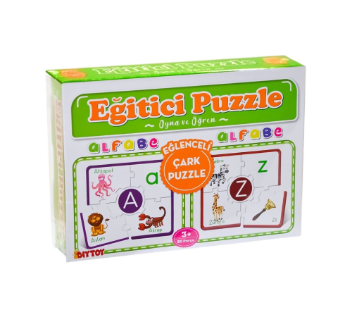 7197 Çark Puzzle Alfabe -Oyna Öğren - Dıytoy
