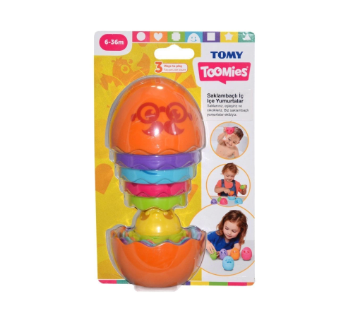73080 Tomy, İç İçe Yumurtalar, 6-36 ay 73080 Tomy, İç İçe Yumurtalar, 6-36 ay