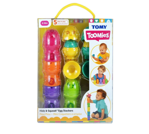 73083 Tomy, Saklambaçlı Yumurta Kule Seti, 6-36 ay 73083 Tomy, Saklambaçlı Yumurta Kule Seti, 6-36 ay