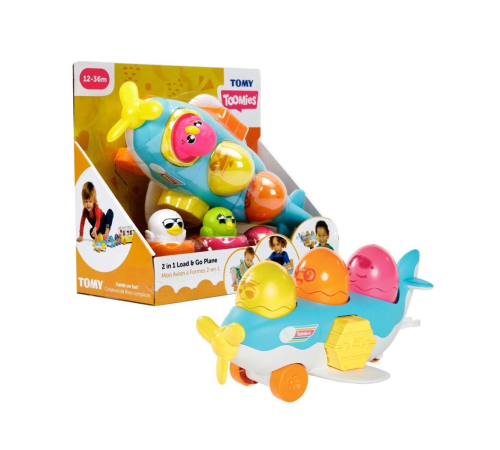 73147 Tomy, 2si1 arada Uçak ve Saklambaçlı Yumurtalar, 12-36 ay 73147 Tomy, 2si1 arada Uçak ve Saklambaçlı Yumurtalar, 12-36 ay