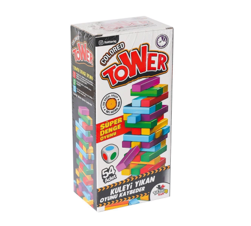 7315 Renkli Tower Süper Denge Oyunu -Totteriq 7315 Renkli Tower Süper Denge Oyunu -Totteriq