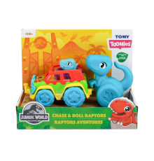 73251 Tomy - Jurassic World Dino ve Renkli Araç - Toomies +12 ay