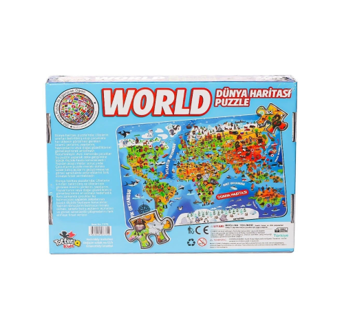 7375 Dünya Kültür Haritası Puzzle -Totteriq