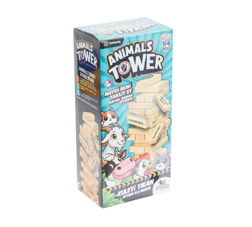 7378 Animals Tower Süper Denge Oyunu 54 Parça -Tottreiq 7378 Animals Tower Süper Denge Oyunu 54 Parça -Tottreiq