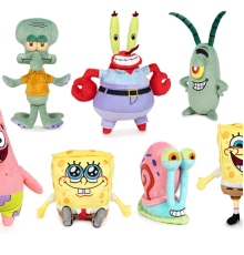 760025633 SpongeBob Serisi Sostenible Peluş 30 cm - 1 Adet Stokta Olan Gönderilir