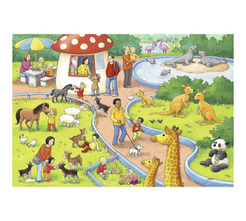 78134 Hayvanat Bahçesi 2x24 parça Ravensburger Puzzle 78134 Hayvanat Bahçesi 2x24 parça Ravensburger Puzzle