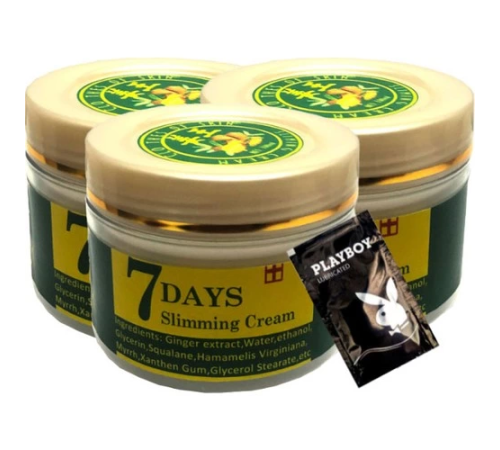 7Days Ginger 3x Adet Miracle Slimming Cream 100 ml Sel Kremi SNMP20399 + 1 Adet Jel Hediye