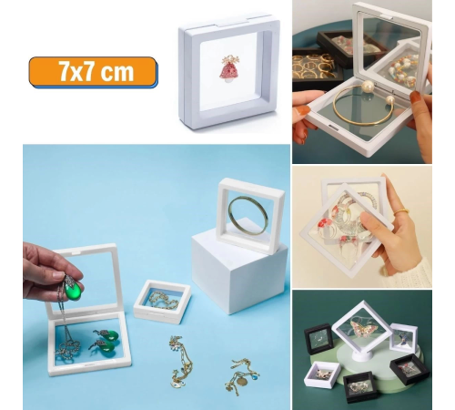 7x7 cm Standlı 3D Takı Ziynet Hatıra Koleksiyon Saklama Kutusu Şeffaf Film Çerçevesi 7x7 cm Standlı 3D Takı Ziynet Hatıra Koleksiyon Saklama Kutusu Şeffaf Film Çerçevesi