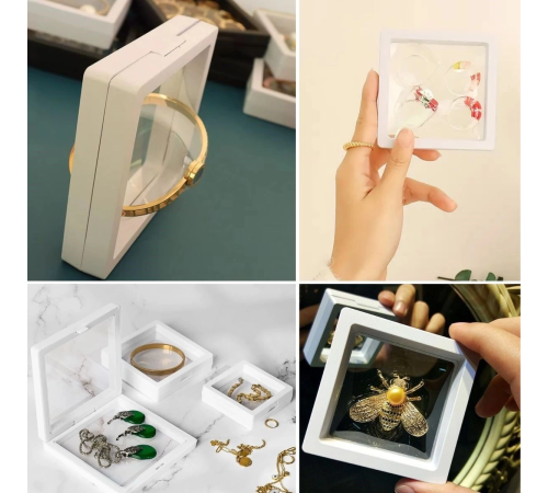 7x7 cm Standlı 3D Takı Ziynet Hatıra Koleksiyon Saklama Kutusu Şeffaf Film Çerçevesi 7x7 cm Standlı 3D Takı Ziynet Hatıra Koleksiyon Saklama Kutusu Şeffaf Film Çerçevesi