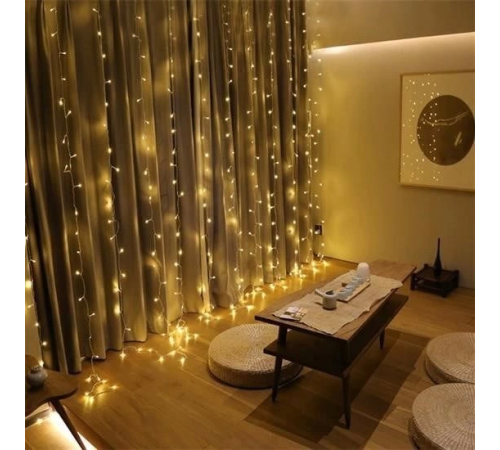 8 Fonksiyonlu 200 Led 10 Saçak Şerit Led 2x2 Perde İp Led (Gün Işığı) 8 Fonksiyonlu 200 Led 10 Saçak Şerit Led 2x2 Perde İp Led (Gün Işığı)
