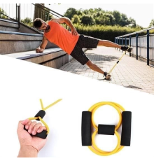8 Şeklinde Direnç Bandı Yoga Plates Ve Vücut Geliştirme Egzersiz Bandı