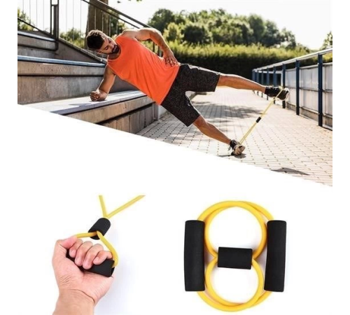 8 Şeklinde Direnç Bandı Yoga Plates Ve Vücut Geliştirme Egzersiz Bandı 8 Şeklinde Direnç Bandı Yoga Plates Ve Vücut Geliştirme Egzersiz Bandı