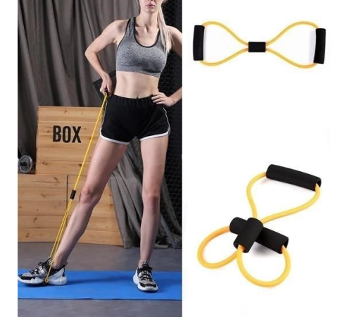 8 Şeklinde Direnç Bandı Yoga Plates Ve Vücut Geliştirme Egzersiz Bandı 8 Şeklinde Direnç Bandı Yoga Plates Ve Vücut Geliştirme Egzersiz Bandı