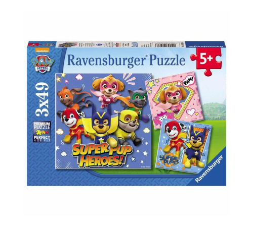 80366 Paw Patrol 3x49 parça Ravensburger Puzzle