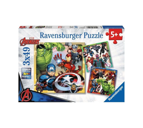 80403 Marvel Avengers 3x49 parça Ravensburger Puzzle 80403 Marvel Avengers 3x49 parça Ravensburger Puzzle