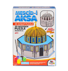 8209 Mescid-i Ahka 3D Ahşap Puzzle ve Boyama -Totteriq