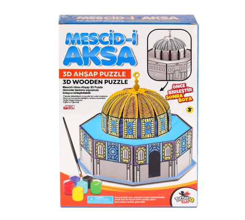 8209 Mescid-i Ahka 3D Ahşap Puzzle ve Boyama -Totteriq 8209 Mescid-i Ahka 3D Ahşap Puzzle ve Boyama -Totteriq