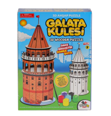 8210 Galata Kulesi Ahşap 3D Puzzle