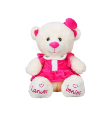 8331 Canım Benim Elbiseli Peluş Ayı