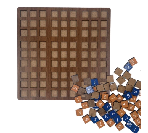 9 Bölümlü Ahşap Sudoku Eğitici Oyun Seti 9 Bölümlü Ahşap Sudoku Eğitici Oyun Seti