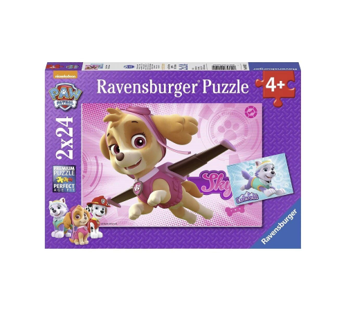 91522 Paw Patrol Skye ve Everest 2x24 parça Ravensburger Puzzle 91522 Paw Patrol Skye ve Everest 2x24 parça Ravensburger Puzzle