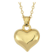925 Ayar Gümüş Küçük 3 Boyutlu Gold Kalp Kadın Kolye (T7770) (336336)