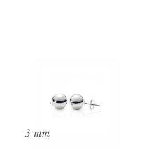 925 Ayar Gümüş Top Küpe - 3 mm (EA1160222) (336336)