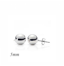 925 Ayar Gümüş Top Küpe - 5 mm (EA1160220) (336336)