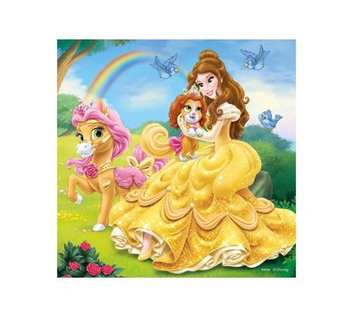 93465 Palace Pets Belle, Cinderella, Rapunzel 3x49 parça Ravensburger Puzzle