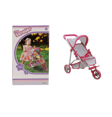 9614  3 Tekerlekli Pembe Gri Puset