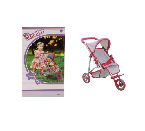 9614 3 Tekerlekli Pembe Gri Puset 9614 3 Tekerlekli Pembe Gri Puset