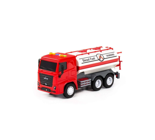 96296 CİTY-2 Sürtmeli V2 Tanker Işıklı ve Sesli Kırmızı Kabin Kutuda - Polesie