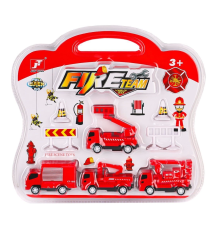 995A-10 Çek Bırak İtfaiye Araç Oyun Seti -Birliktoys