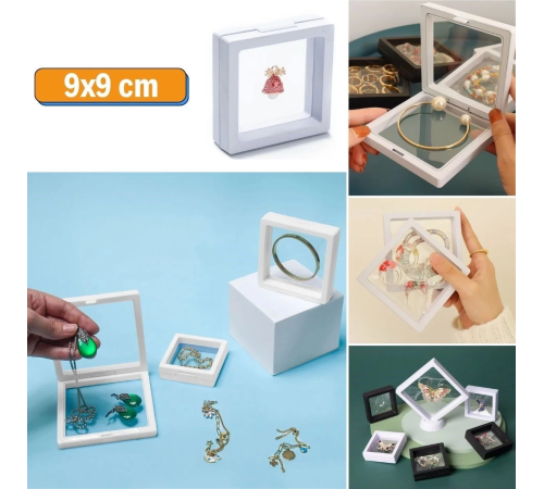 9x9 cm Standlı 3D Takı Ziynet Hatıra Koleksiyon Saklama Kutusu Şeffaf Film Çerçevesi 9x9 cm Standlı 3D Takı Ziynet Hatıra Koleksiyon Saklama Kutusu Şeffaf Film Çerçevesi
