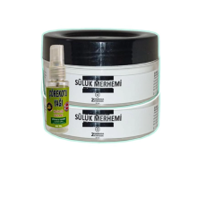 Adale Kas Sızıları için Sülük Merhemi Bakım Kremi 2x50 ml+30 ml Çörek Otu Yağ ile