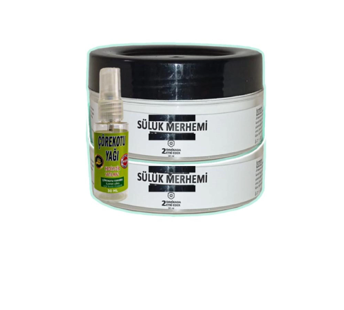Adale Kas Sızıları için Sülük Merhemi Bakım Kremi 2x50 ml+30 ml Çörek Otu Yağ ile Adale Kas Sızıları için Sülük Merhemi Bakım Kremi 2x50 ml+30 ml Çörek Otu Yağ ile