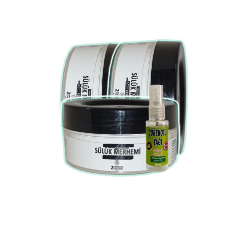 Adale Kas Sızıları için Sülük Merhemi Bakım Kremi 3x50 ml+30 ml Çörek Otu Yağ ile Adale Kas Sızıları için Sülük Merhemi Bakım Kremi 3x50 ml+30 ml Çörek Otu Yağ ile
