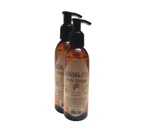 Adam & EAdam&EErkeklere Özel Sade Vücut Masaj Yağı Pure Edible Massage Oil 125ml 2 Adet