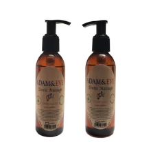 Adam & Eve Unisex Çikolata ve Çilek Aromalı Masaj Yağı 2'li