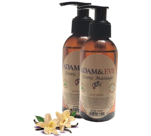 Adam & Eve Vanılla Massage Oil 2 Adet Vanilya Aromalı Vücut Masaj Yağı