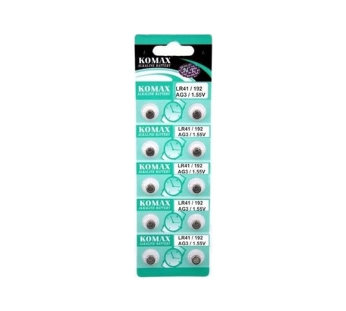 AG3 Saat Pili - Düğme Pil 10lu Paket LR41/192 1.55V (336336) AG3 Saat Pili - Düğme Pil 10lu Paket LR41/192 1.55V (336336)
