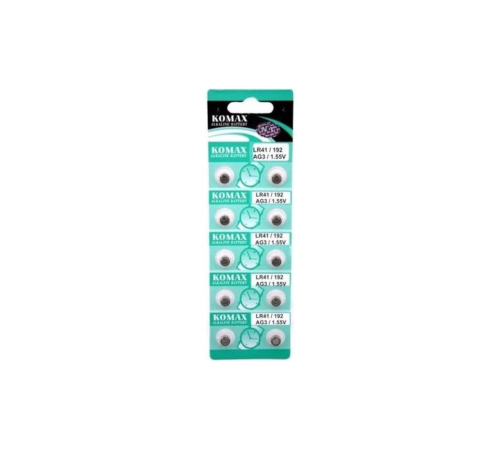 AG3 Saat Pili - Düğme Pil 10lu Paket LR41/192 1.55V (336336) AG3 Saat Pili - Düğme Pil 10lu Paket LR41/192 1.55V (336336)