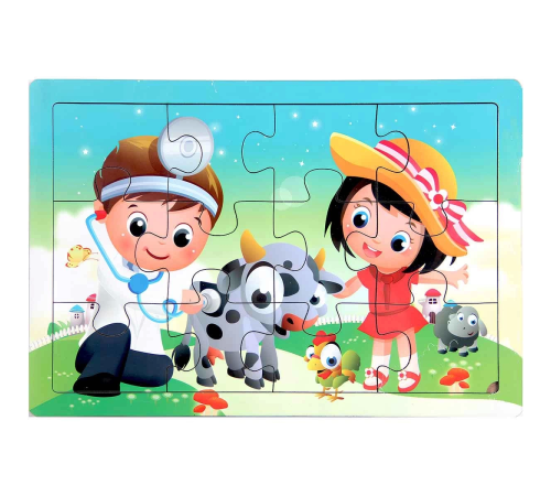 Ahşap Eğitici Puzzle 12 Parça - 1 Adet Stokta Olan Gönderilir Ahşap Eğitici Puzzle 12 Parça - 1 Adet Stokta Olan Gönderilir